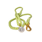 Rope leash with adjustable collar - Green