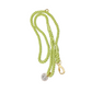 Rope leash with adjustable collar - Green